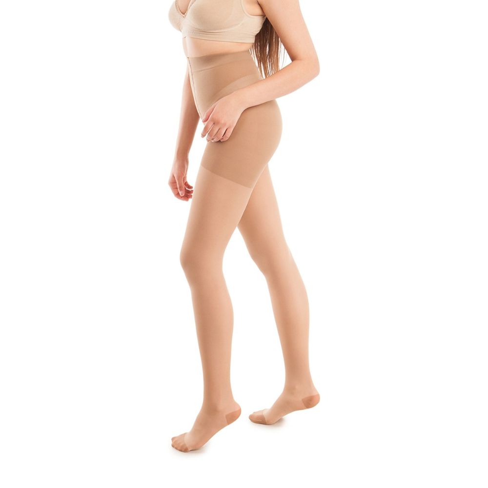 Gabrialla Sheer Thigh High Medium Graduated Compression Stockings for Women  20-22 mmHg: H-40 