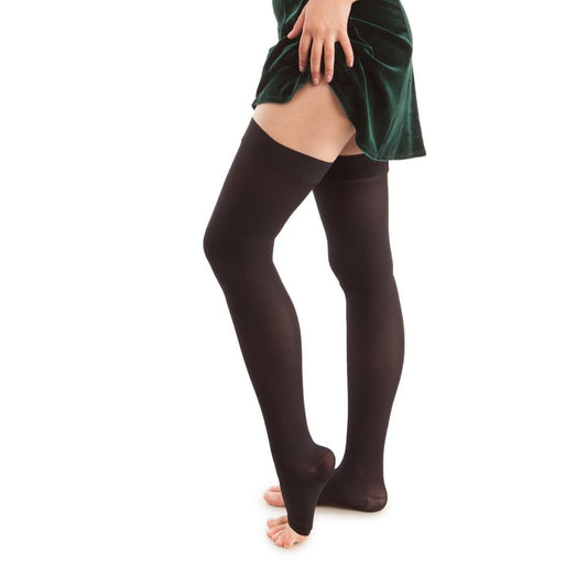 Gabrialla Sheer Elegance Thigh High Compression Stockings (23-30mmHg)