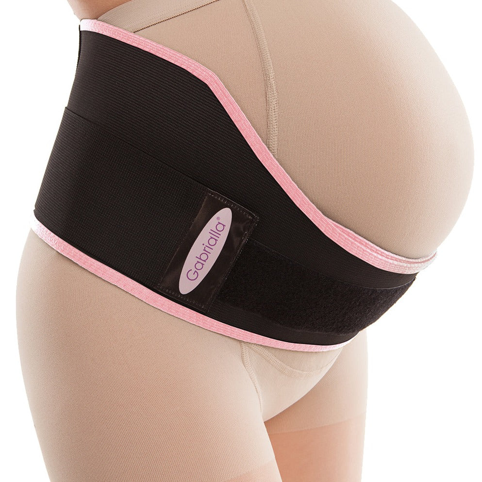 Gabrialla Deluxe Maternity Support Belt (Medium-strength): Ms-96(i) - White - Large
