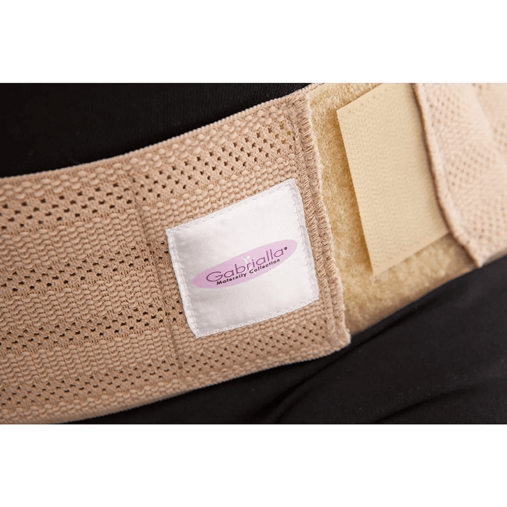 GABRIALLA Elastic Maternity Belt, BEST Medium Strength Pregnancy Support -  Made in USA - Belly Band for Running & Exercising Moms, Abdominal and Lower