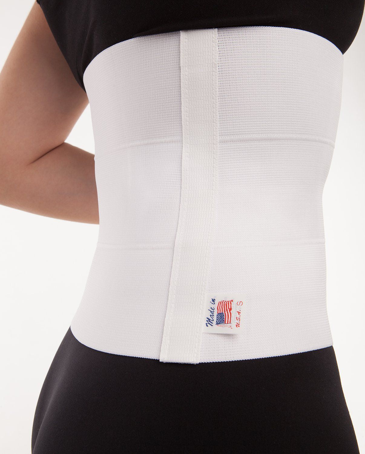 How to put on ITA-MED Abdominal Support Binder?  Abdominal Binder with  Breathable Elastic 